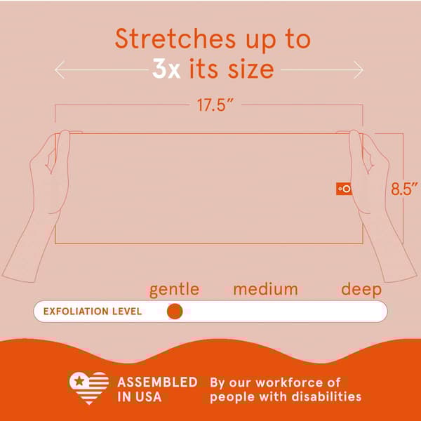 Cleanlogic Exfoliating Stretch Cloth for Sensitive Skin