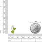 Gemminded Sterling Silver 5mm Double Heart Peridot Pendant - image 5