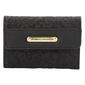 Womens Stone Mountain Leather Embossed Paisley Trifold Wallet - image 1