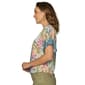 Womens Democracy Short Dolman Sleeve Tropical Tee - image 3