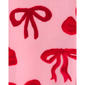Baby Girl (12-24M) Carter''s® Holiday Bows Footed Pajamas - image 5