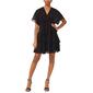 Womens MSK Short Sleeve V Neck Solid Chiffon Tier Dress - image 1