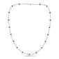 Designs by FMC Sterling Silver 8mm Polish Bead Stations Necklace - image 2