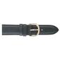 Unisex Watchbands 2 Go Genuine Padded Leather Black Watchband - image 1