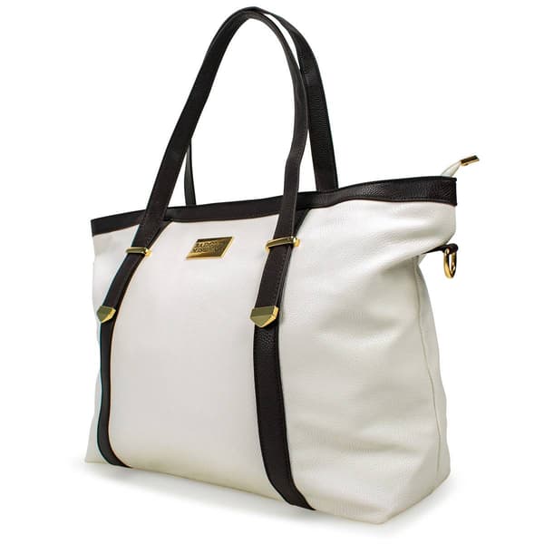 Badgley Mischka Anna XL Vegan Leather Tote Weekender Travel Bag