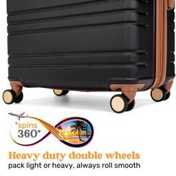 Miami CarryOn Brickell 3pc. Expandable Retro Spinner Luggage Set