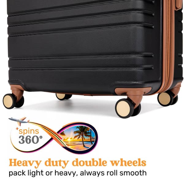 Miami CarryOn Brickell 3pc. Expandable Retro Spinner Luggage Set