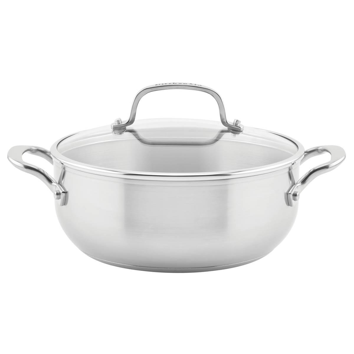 KitchenAid® Stainless Steel 3-Ply Base 4qt. Casserole