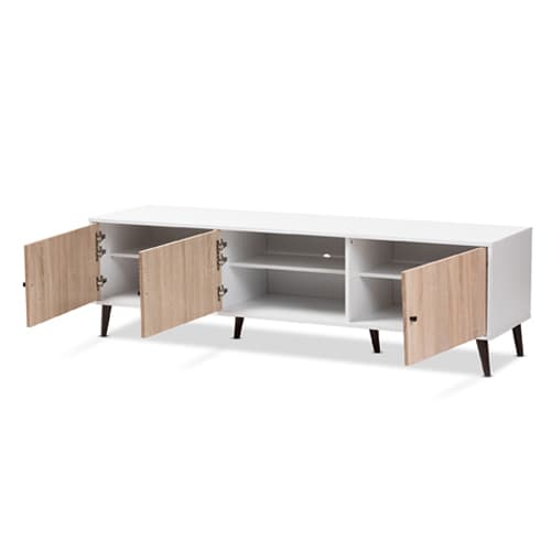 Baxton Studio Bastien 6 Shelf TV Stand