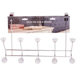 Farberware(R) 5 Over the Door Hooks with Crystals