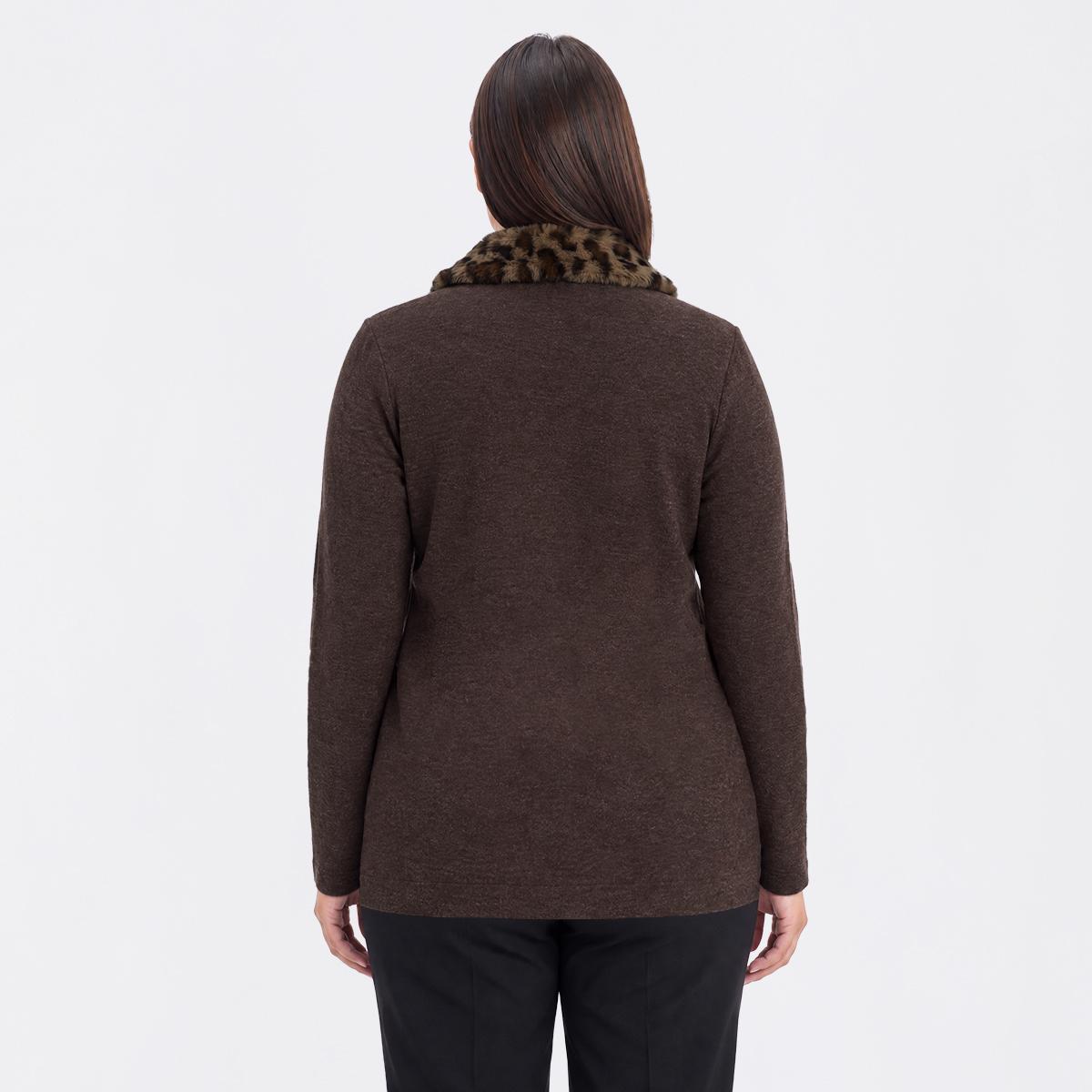 Plus Size New York Laundry Leopard Hacci Button Front Cardigan