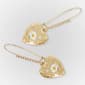 Betsey Johnson Sweetheart Daisy Heart Drop Earrings - image 3