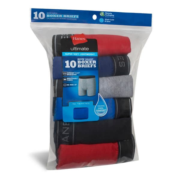 Boys &#40;8-20&#41;  Hanes Ultimate&#174; 10pk. Boxer Briefs