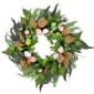 Northlight Seasonal Easter Egg & Burlap Ribbon Twig Wreath - image 1