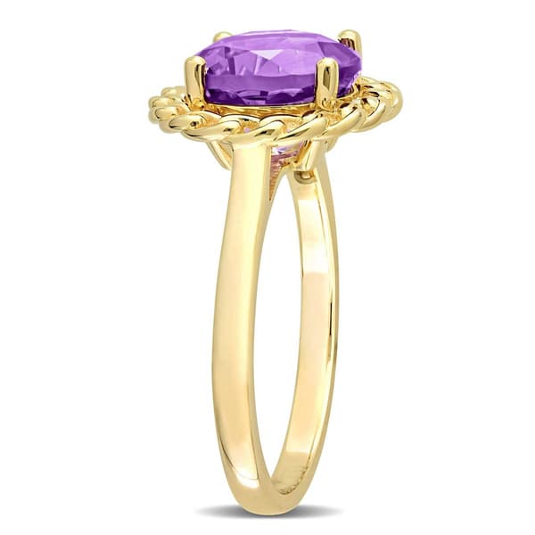 Sophia B 2 1/4ctw. African Amethyst Gemstone Ring