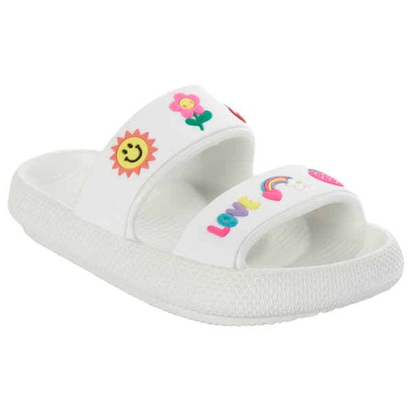 Big Girls Capelli(R) New York Rainbow Love Double Strap Sandals - image 