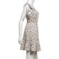 Juniors Wallflower Floral Tie Shoulder Smock Waist Ruffle Dress - image 4