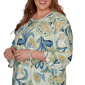 Plus Size Alfred Dunner Indigo Girls Bold Meadow Floral Blouse - image 5