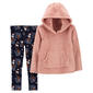 Toddler Girl Carters&#40;R&#41; Fuzzy Hoodie & Fantasy Leggings Set - image 1
