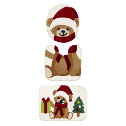 Avanti Teddy Bear 3pc. Contour Rug Set
