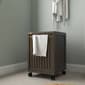 New Ridge Home Goods Abingdon Wood Laundry Hamper w/ Hinged Lid - image 3