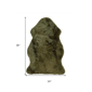 HomeRoots Dark Green New Zealand Lambs Wool Accent Rug - image 3