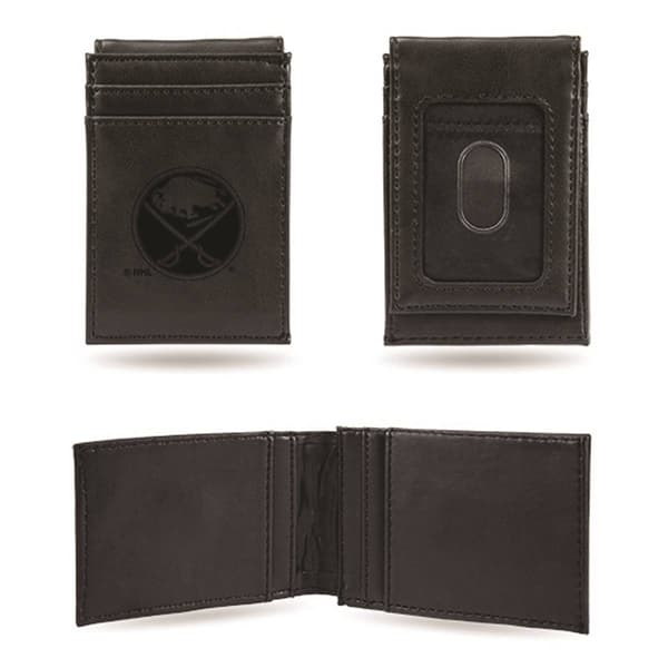 Mens NHL Buffalo Sabres Faux Leather Front Pocket Wallet - image 