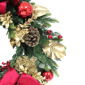 Puleo Internatioanl Pre-Lit Red & Gold Adorned Christmas Wreath - image 5
