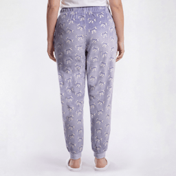 Plus Size Goodnight Kiss Bows Printed Silky Velour Pajama Pants