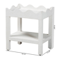 bali & pari Sebastian Grasscloth Scalloped End Table - image 8