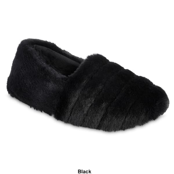 Womens Isotoner&#174; Shay Faux Fur A-Line Slippers