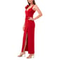 Womens MSK Sleeveless Ruffle Flower Trim V-Neck Evening Gown - image 3