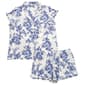 Womens Laura Ashley Short Sleeve Rose Toile Pajama Set - image 1