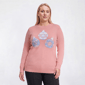 Plus Size Retrology Long Sleeve All Over Lurex Ornaments Sweater - image 1