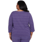 Plus Size Alfred Dunner Grand Bazaar Twisted Hem Chevron Blouse - image 2