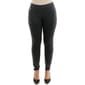 Womens Zac &amp; Rachel Pull On Plaid Compression Pants-Black/Grey - image 1
