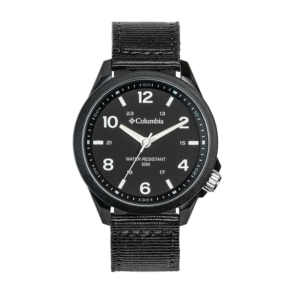 Unisex Columbia Crestview Analog Black Dial & Nylon Strap Watch - image 