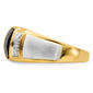 Mens Gentlemen’s Classics™ 14kt. Two Tone Onyx & 1/5 Diamond Ring - image 3