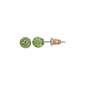 1928 Jewelry Colored Pave 6mm Stud Earrings - image 1