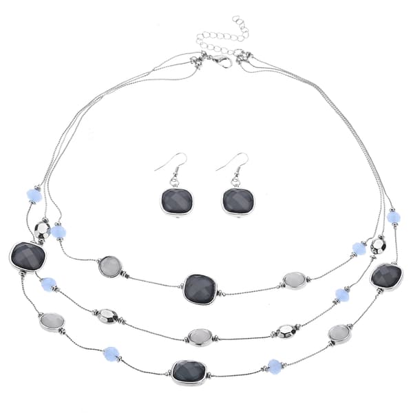 Ashley Cooper(tm) Multi Strand Necklace & Earring Set - image 