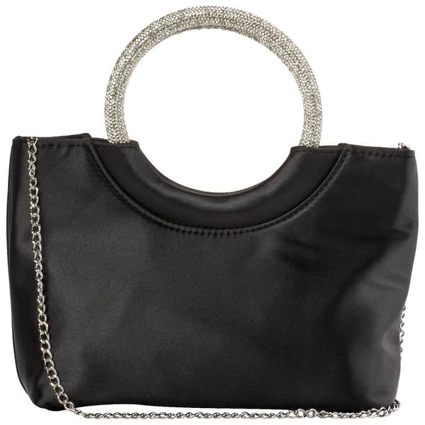 D''Margeaux Evening Clutch with Dual Rhinestone Handles - image 