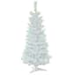 National Tree 3ft. White Iridescent Tinsel Tree - image 1