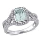 Gemstones Classics&#40;tm&#41; 10kt. White Gold Aquamarine Infinity Ring - image 1
