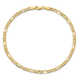 Unisex Gold Classics&#8482; 3.5mm. 14k Semi Solid Figaro Chain Necklace