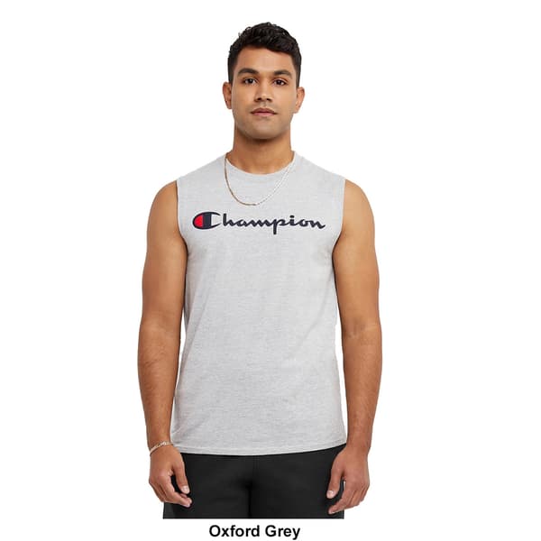 Mens Champion Sleeveless Graphic Muscle Tee