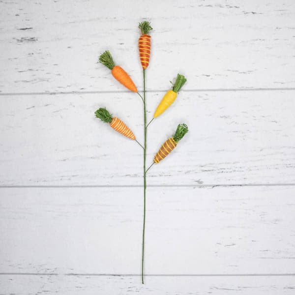 Northlight Seasonal Striped Carrots Artificial Easter Spray