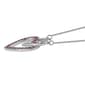 Nova Star® Sterling Silver Created Ruby Twin Heart Pendant - image 2