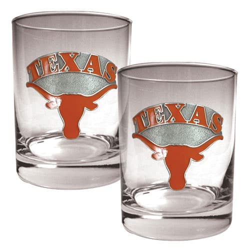NCAA Texas Longhorns 2pc. Rocks Glass Set - image 