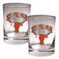NCAA Texas Longhorns 2pc. Rocks Glass Set - image 1