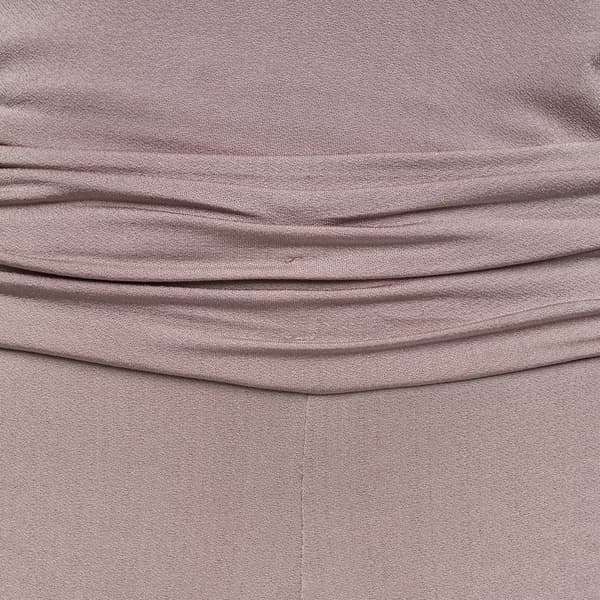 Womens Halston Pull On Ruched Waist Wide Leg Palazzo Pants